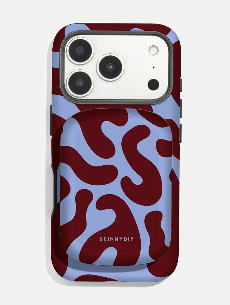 Blue and Maroon Portable Magsafe Charger Portable Chargers Skinnydip London