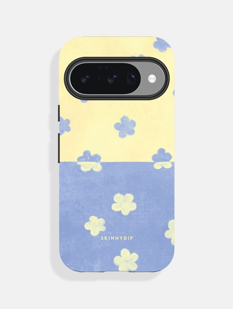 Blue and Yellow Two Tone Flower Ultra Protective Pixel Google Case Phone Cases Skinnydip London