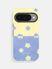Blue and Yellow Two Tone Flower Ultra Protective Pixel Google Case Phone Cases Skinnydip London