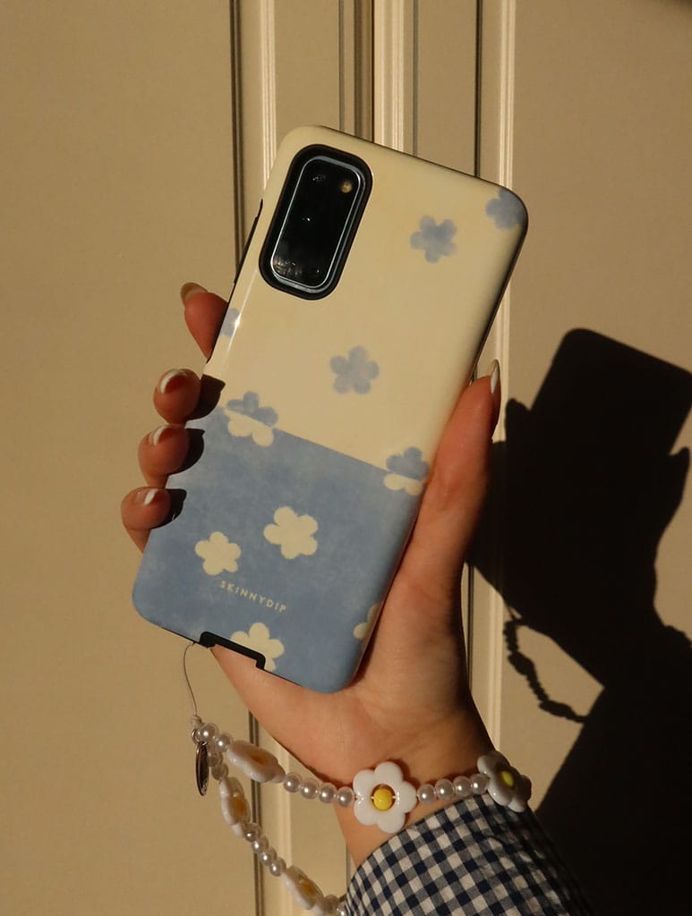 Blue and Yellow Two Tone Flower Ultra Protective Pixel Google Case Phone Cases Skinnydip London