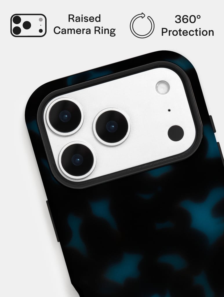 Blue Black Tortoise Shell Ultra Protective iPhone Case Phone Cases Skinnydip London