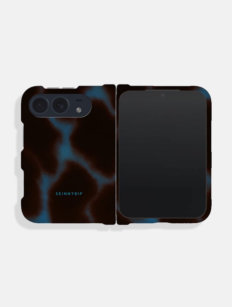 Blue Burgundy Tortoiseshell Impact Resistant iPhone Duo Case Phone Cases Skinnydip London