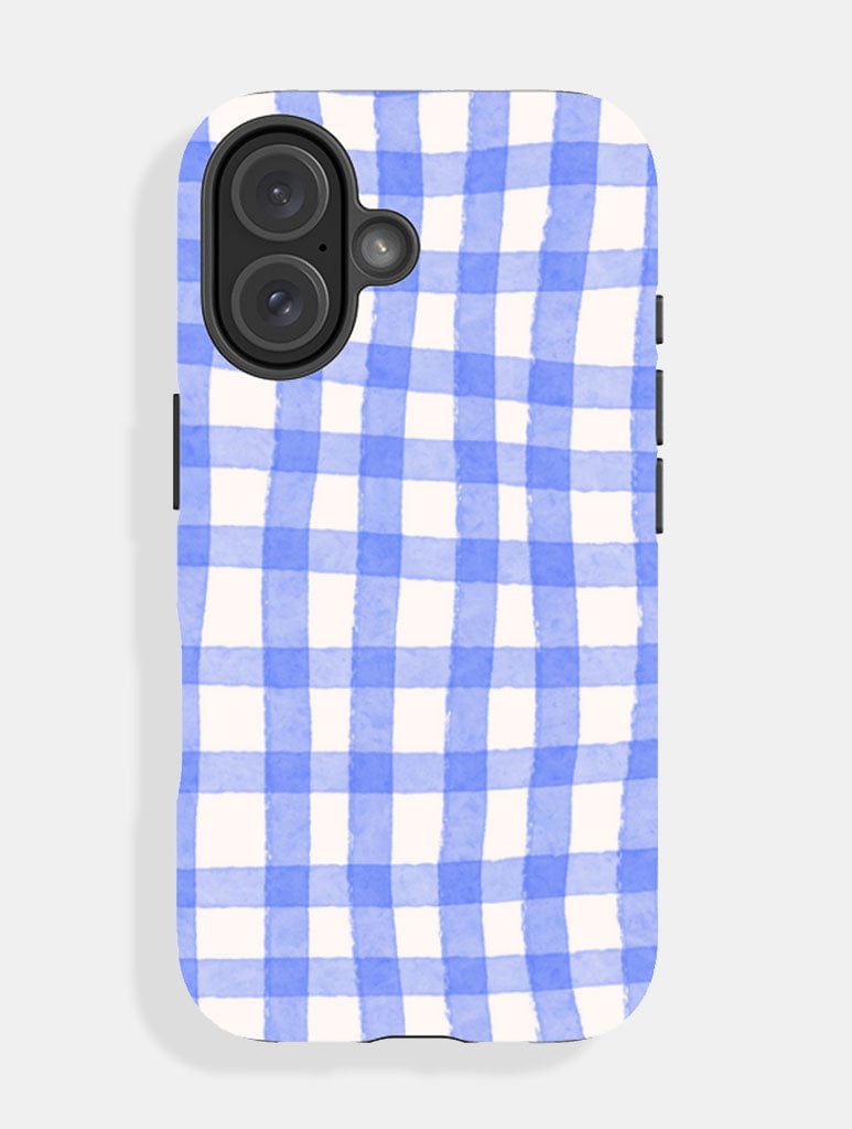 Blue Gingham Ultra Protective iPhone Case Phone Cases Skinnydip London