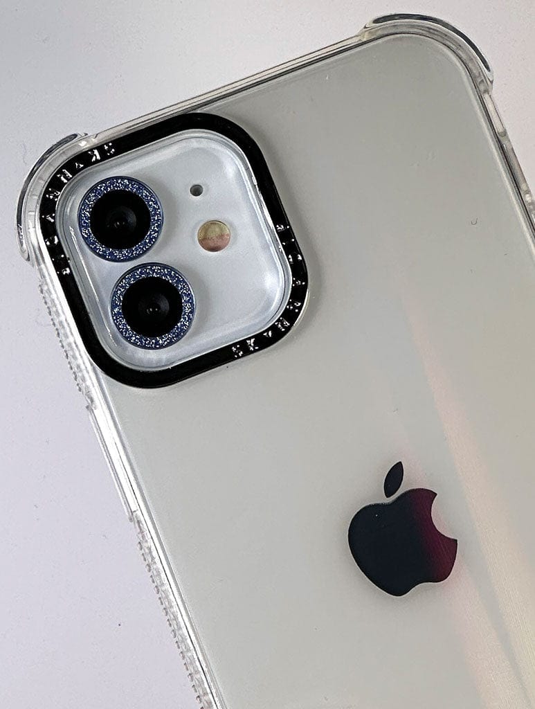 Blue Glitter Protective Camera Lens Cover Tech Skinnydip London