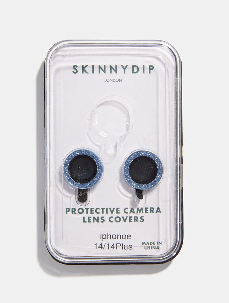 Blue Glitter Protective Camera Lens Cover Camera Lens Covers Skinnydip London