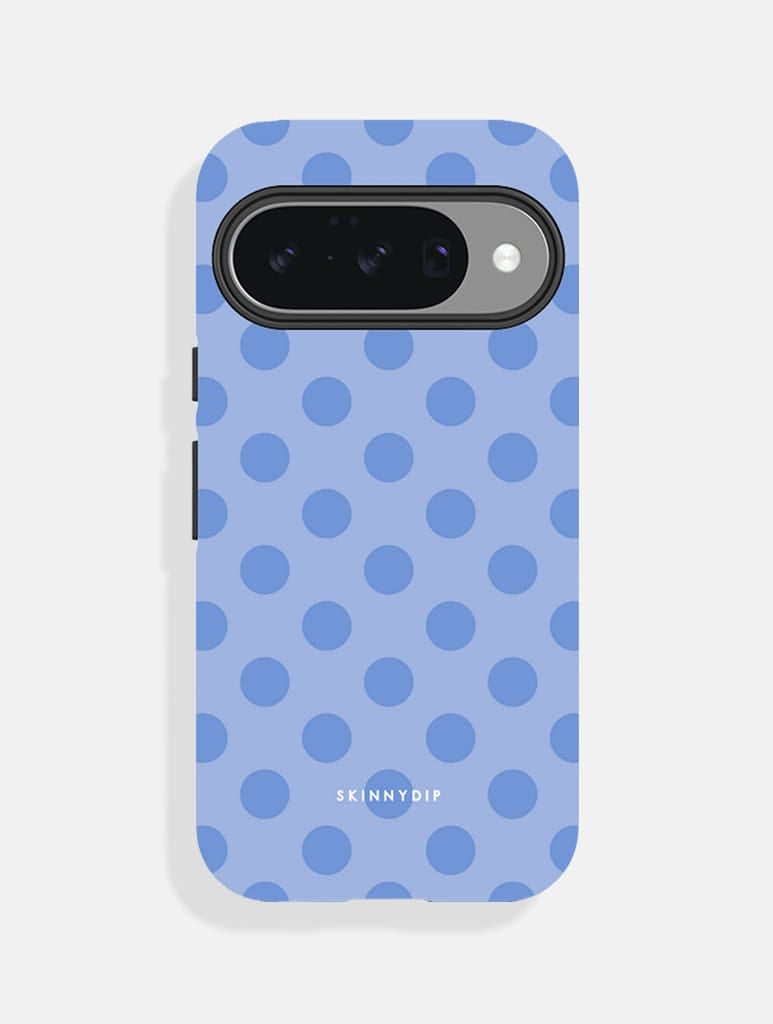 Blue Large Polka Dot Ultra Protective Google Pixel Case Phone Cases Skinnydip London