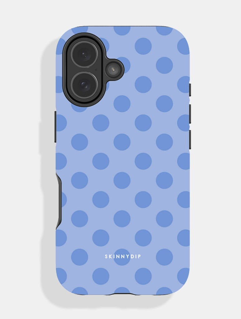 Blue Large Polka Dot Ultra Protective iPhone Case Phone Cases Skinnydip London