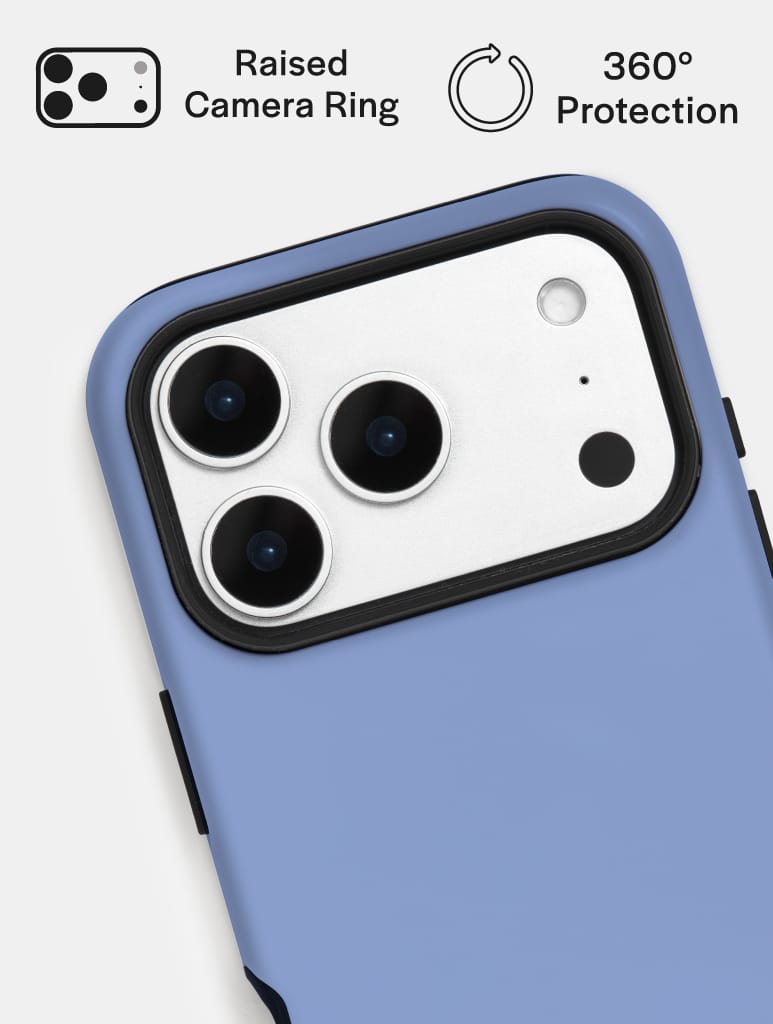 Blue Solid Colour Ultra Protective iPhone Case Phone Cases Skinnydip London