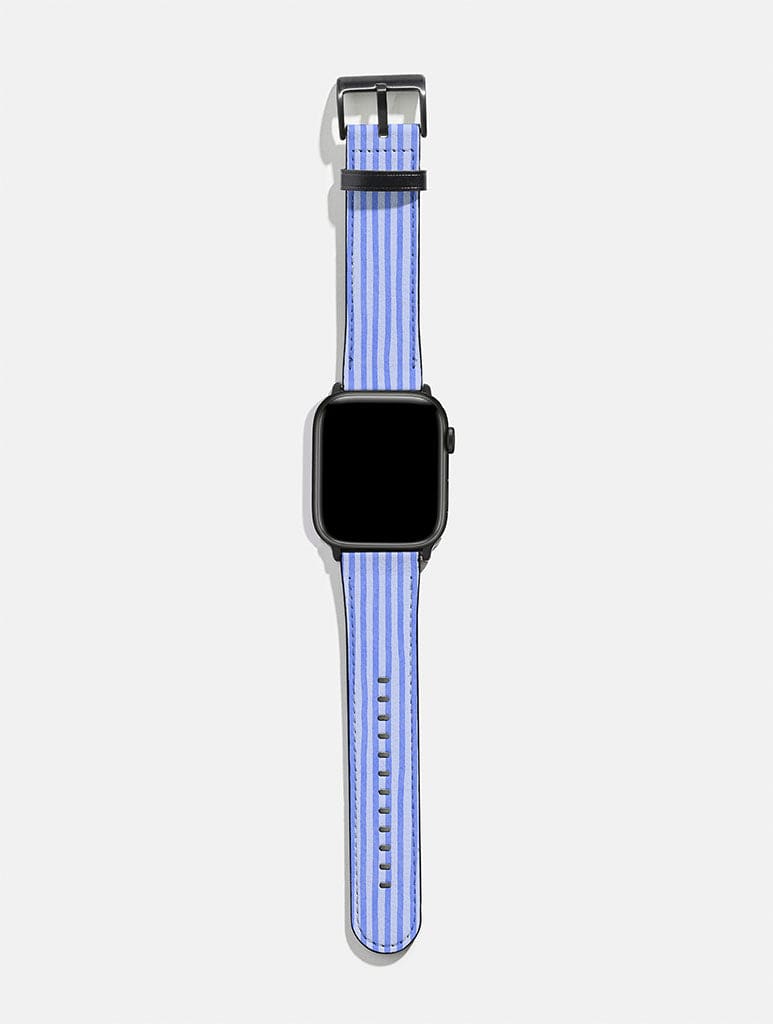 Blue Stripe Apple Watch Strap Watch Straps Skinnydip London