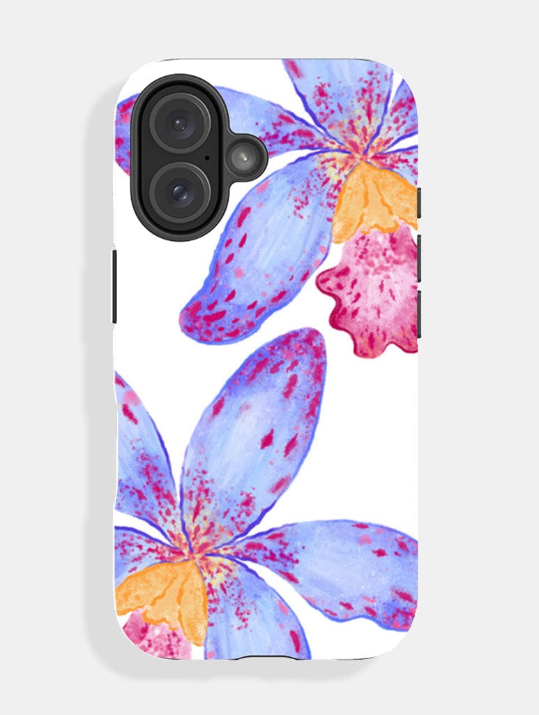 Blue Tropical Flower Ultra Protective iPhone Case Phone Cases Skinnydip London