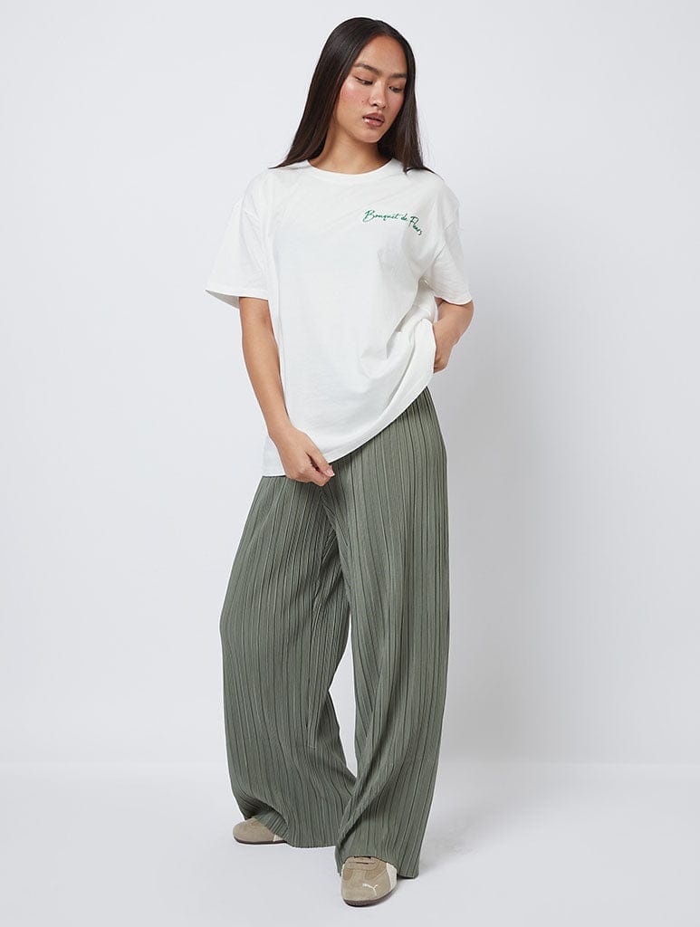 Bouquet De Fleurs Ecru T-Shirt Tops & T-Shirts Skinnydip London