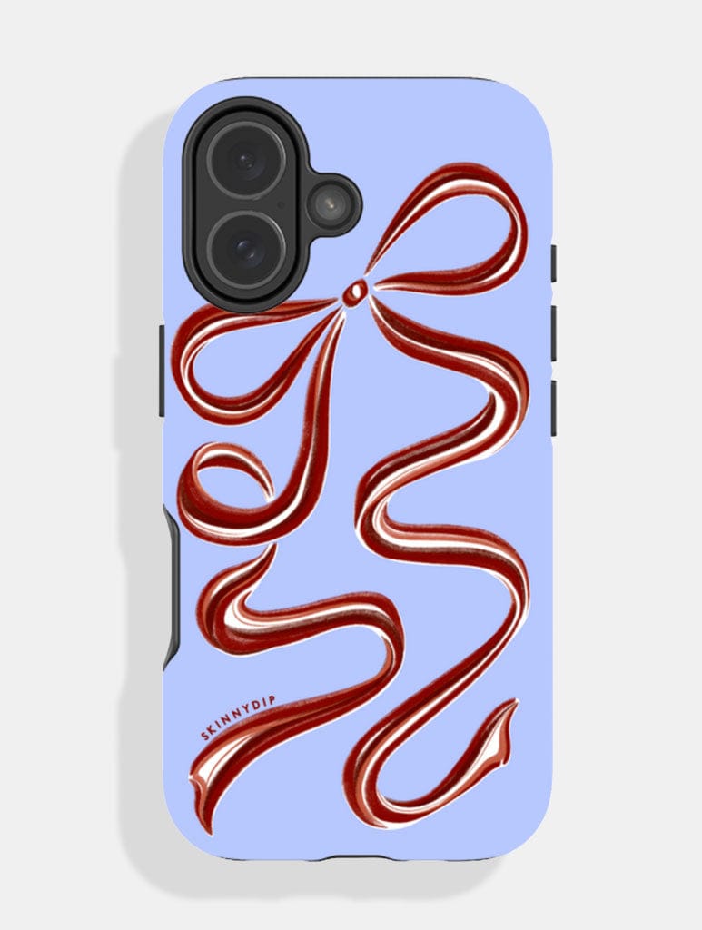 Bow Blue and Brown Ultra Protective iPhone Case Phone Cases Skinnydip London