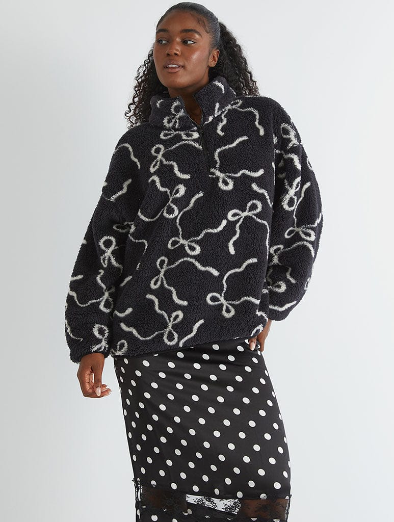 Bow Longline Fleece Coats & Jackets Skinnydip London