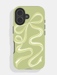 Bow Sage Green Ultra Protective iPhone Case Phone Cases Skinnydip London