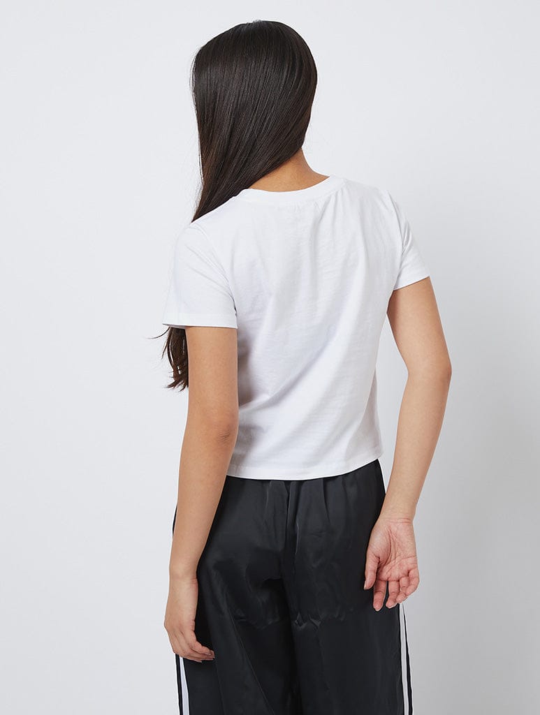 Boy Bye Baby T-Shirt In White Tops & T-Shirts Skinnydip London