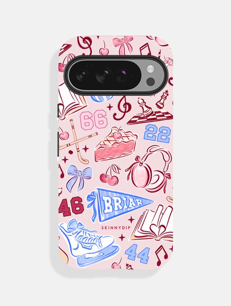 Briar University Pink Ultra Protective Google Pixel Case Phone Cases Skinnydip London
