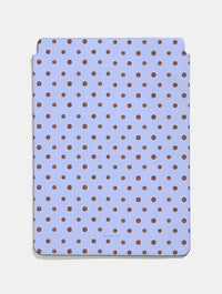 Brown and Blue Painted Polka Dot Tablet Sleeve Tablet Cases Skinnydip London