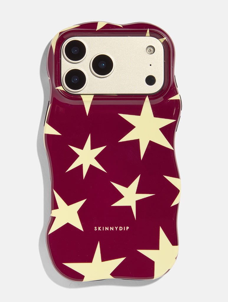 Brown and Yellow Stars Wiggle Ultra Protective iPhone Case Phone Cases Skinnydip London