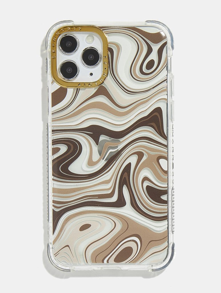 Brown Swirl Shock iPhone Case Phone Cases Skinnydip London
