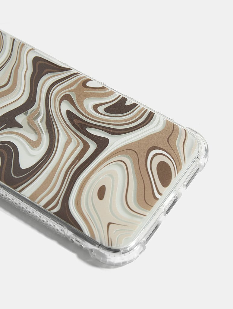 Brown Swirl Shock iPhone Case Phone Cases Skinnydip London