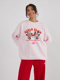 Bubblegum x Skinnydip Girls Club Sweatshirt In Pink Hoodies & Sweatshirts Skinnydip London