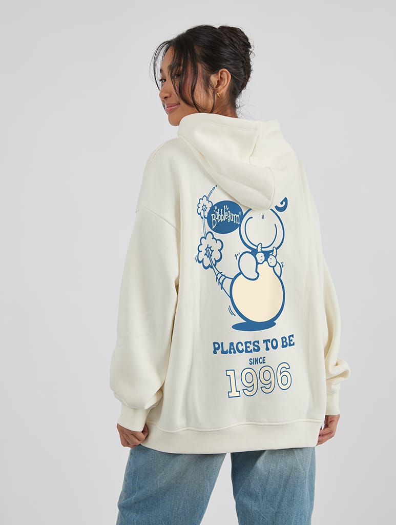 Bubblegum x Skinnydip Head In The Clouds Hoodie In White Hoodies & Sweatshirts Skinnydip London