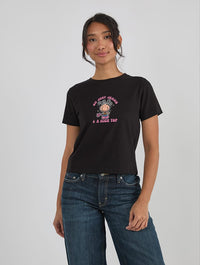 Bubblegum x Skinnydip Just Jeans & A Nice Top Baby T-Shirt In Black Tops & T-Shirts Skinnydip London
