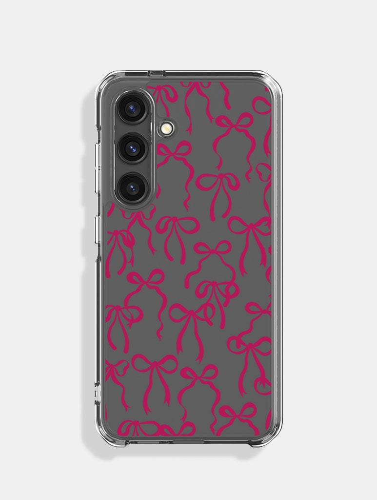 Burgundy Bows Android Case Skinnydip London