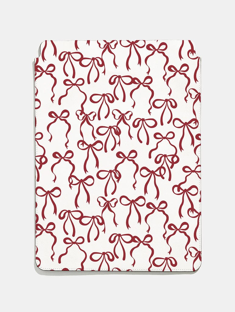 Burgundy Bows Tablet Sleeve Tablet Cases Skinnydip London