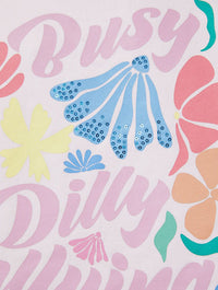 Busy Dilly Dallying Pink Sweatshirt Hoodies & Sweatshirts Skinnydip London