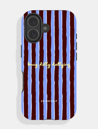Busy Dilly Dallying Stripey Quote Ultra Protective iPhone Case Phone Cases Skinnydip London