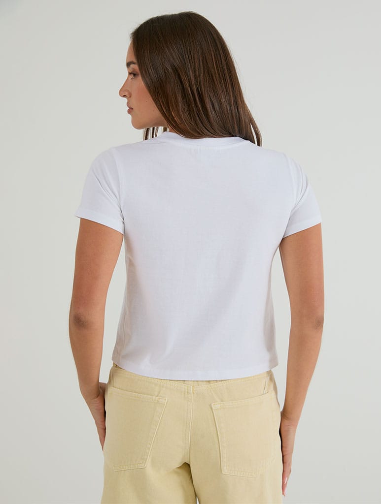 Butter Me Up Baby T-Shirt In White Tops & T-Shirts Skinnydip London