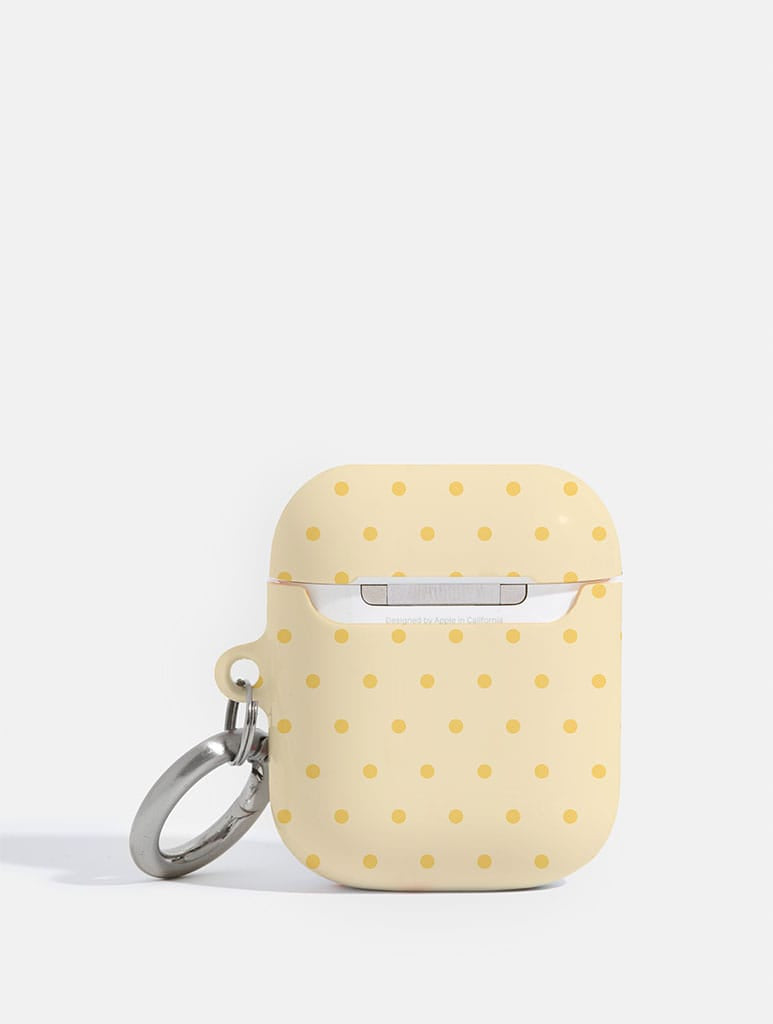 Butter Yellow Mini Dots AirPods Case AirPods Cases Skinnydip London