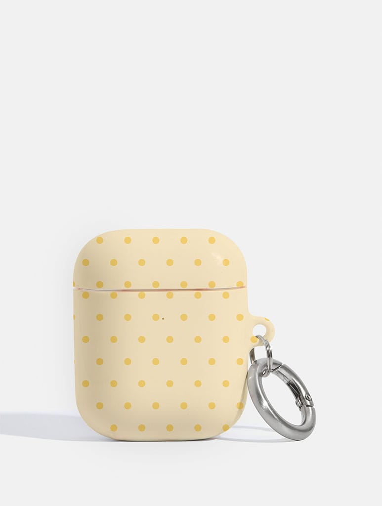 Butter Yellow Mini Dots AirPods Case AirPods Cases Skinnydip London