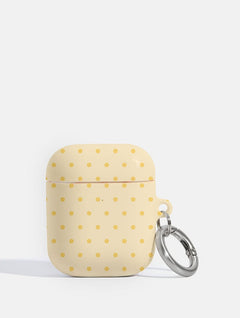 Butter Yellow Mini Dots AirPods Case AirPods Cases Skinnydip London