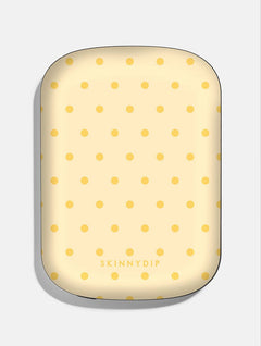 Butter Yellow Mini Dots Portable Magsafe Charger Portable Chargers Skinnydip London