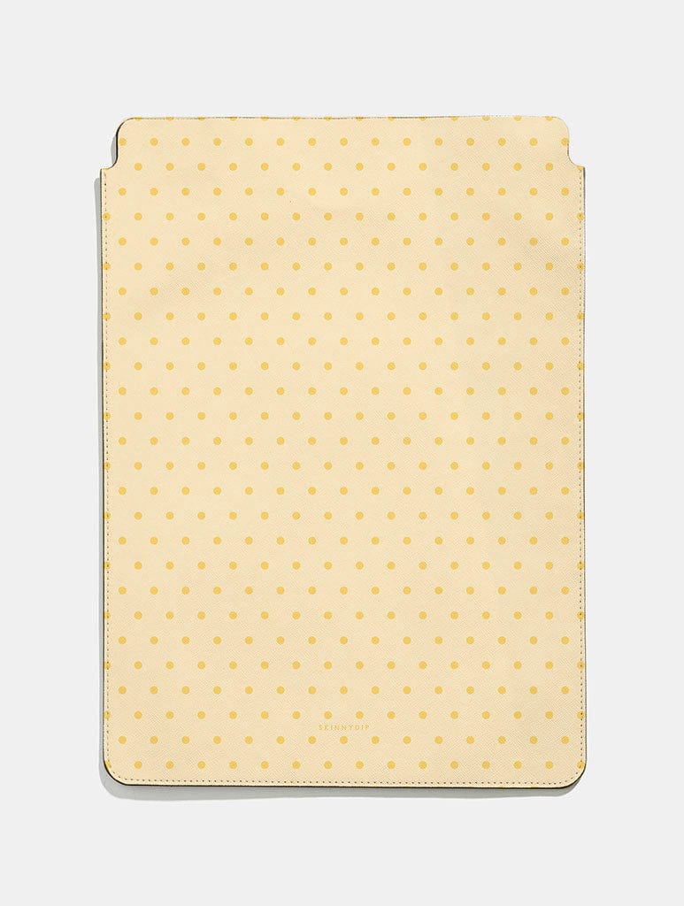 Butter Yellow Mini Dots Tablet Sleeve Tablet Cases Skinnydip London
