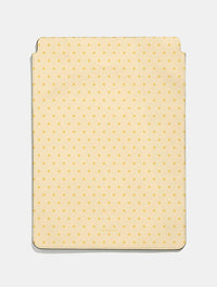Butter Yellow Mini Dots Tablet Sleeve Tablet Cases Skinnydip London