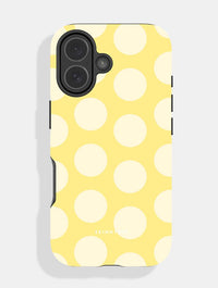 Butter Yellow Polka Dots Ultra Protective iPhone Case Phone Cases Skinnydip London