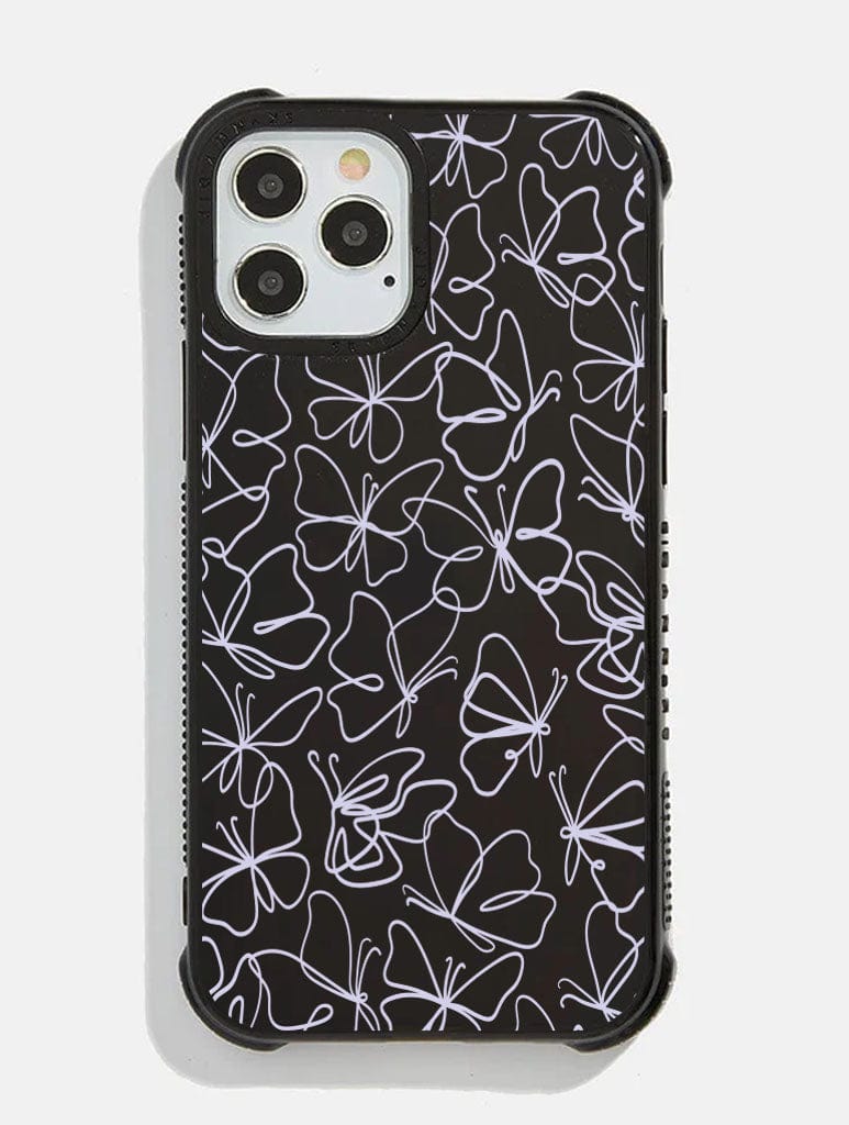 Butterfly Doodle Shock iPhone Case Phone Cases Skinnydip London