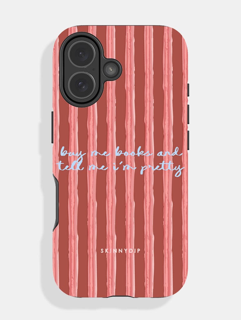 Buy Me Books Stripey Quote Ultra Protective iPhone Case Phone Cases Skinnydip London