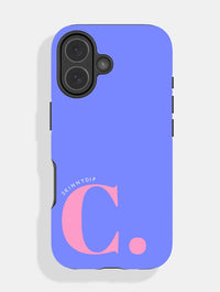 'C' Initial Blue Ultra Protective iPhone Case Phone Cases Skinnydip London