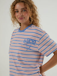Capri Le Soleil Stripe T-Shirt Tops & T-Shirts Skinnydip London