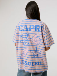 Capri Le Soleil Stripe T-Shirt Tops & T-Shirts Skinnydip London
