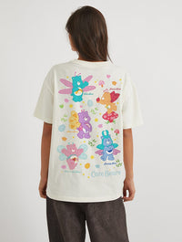 Care Bears x Skinnydip Spring Animals T-Shirt In White Tops & T-Shirts Skinnydip London