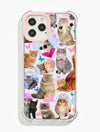 Cat Sticker Shock iPhone Case Phone Cases Skinnydip London