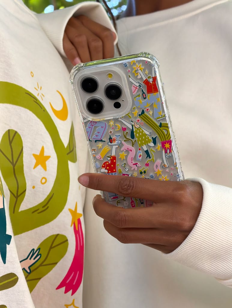 Catarina Morais x Skinnydip People Pattern Shock iPhone Case Phone Cases Skinnydip London