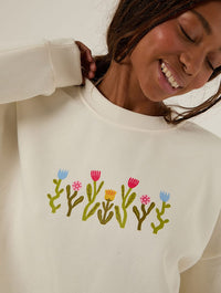 Catarina Morais x Skinnydip Sweatshirt In White Hoodies & Sweatshirts Skinnydip London