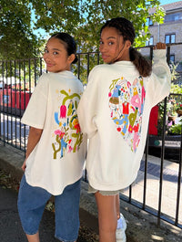Catarina Morais x Skinnydip Sweatshirt In White Hoodies & Sweatshirts Skinnydip London