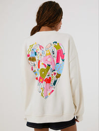 Catarina Morais x Skinnydip Sweatshirt In White Hoodies & Sweatshirts Skinnydip London